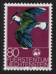 Liechtenstein Northern lapwing Bird WWF 1976 MNH SC#586 SG#633 MI#647