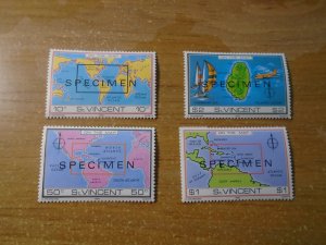 St Vincent  #  611-14  MNH   O/P  Specimen