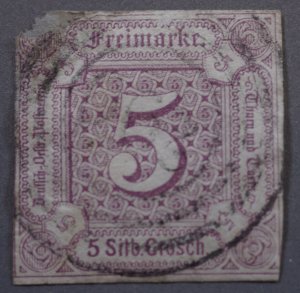 Thurn & Taxis #13 VG Concentric Circle Cancel