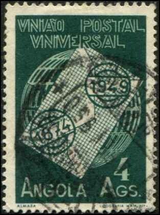 Portuguese Angola SC# 327 UPU Anniv Used SCV $3.00