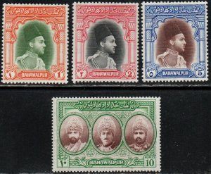 Pakistan - Bahawalpur Sc #18-21 Mint Hinged