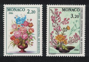 Monaco Monte Carlo Flower Show 1986 2v 1985 MNH SG#1754-1755 MI#1718-1719