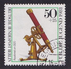 Germany  Berlin #9NB177 cancelled  1981 optical instruments 50pf