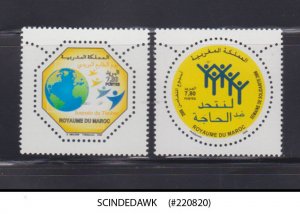 MOROCCO - 2006 WEEK OF SOLIDARITY / STAMP DAY - 2V - MINT NH