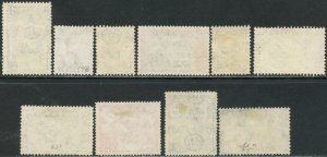 FIJI Sc#147-156, 160 1954-56 QEII Part Set to 5sh Used (cd) 