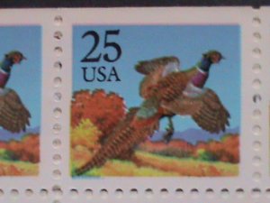 ​UNTIED STATES-1987SC# 2283a LOVELY PHEASANT BIRD-RARE BOOKLET MNH VERY FINE