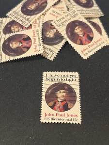 ~~VINTAGE TREASURES ~~ Stamps For Crafting: US John Paul Jones 15c; 30 Pieces