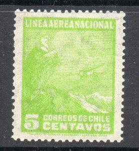 Chile 1920s-30s Airmail Early Issue Fine Mint Hinged Shade 5c. NW-13410