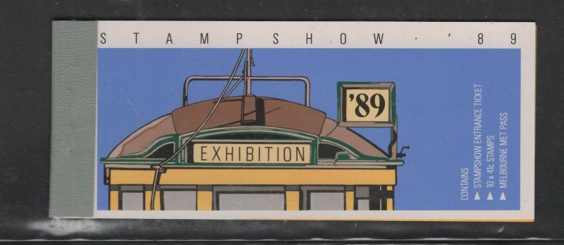 Australia #1156b (1989 Streetcars booklet) VFMNH CV $25.00