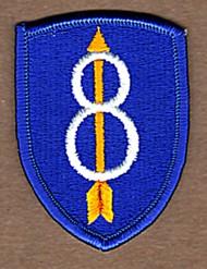 8th INFANTRY DIVISION - U.S. ARMY PATCH