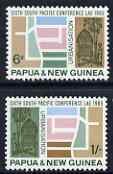 PAPUA NEW GUINEA - 1965 - S. Pacific Conference -Perf 2v Set - Mint Never Hinged