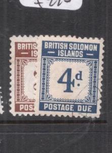 British Solomon Islands SG D3-4 VFU (9dnl) 