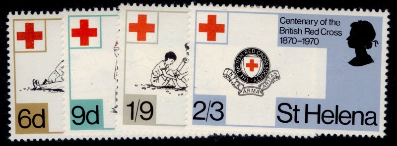 ST. HELENA QEII SG253-256, 1970 red cross set, NH MINT. 