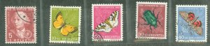 Switzerland #B267-B271  Single (Complete Set)