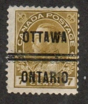Canada Precancel Ottawa, Ontario 1-92