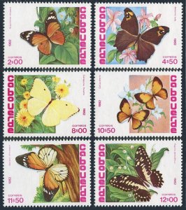 Cape Verde 457-462,MNH.Michel 467-472. Butterflies 1982.