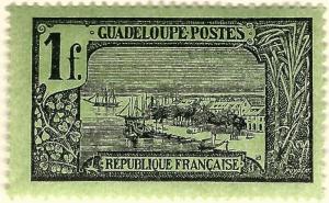 Guadeloupe (Sc #79) F-VF Mint OG hr..French Colonies are Hot!