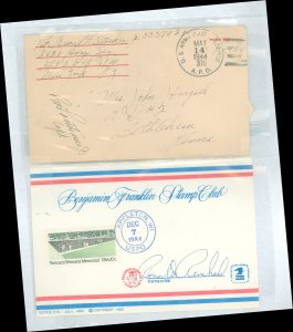 US 2109 1944 APO 378  free cover WWII, 2109 stamp club item, 1984