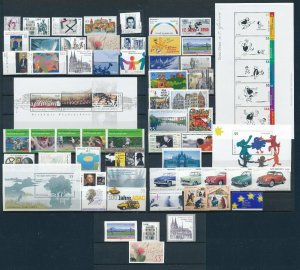 West Germany 2003 Complete Year Set incl. self adhesive stamps MNH