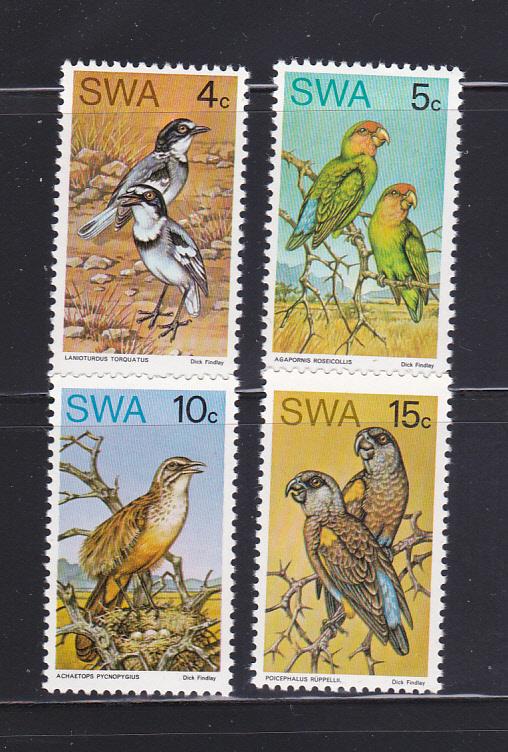 South West Africa 363-366 Set MNH Birds (A)