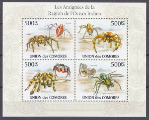 2009 Comoro Islands 2677-2680KL Insects - Spiders 9,00 €