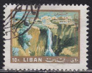 Lebanon C486 Djezzine Waterfall 1966