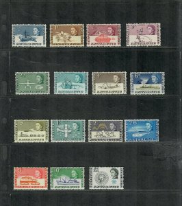 British Antarctic Terr. Sc#1-15 M/NH/VF, Cv. $172.15