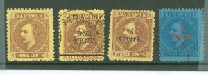 Sarawak #2/35 Unused Multiple