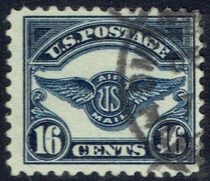 1923 16c AIRMAIL (C-5) with very light cancelation. Crisp impression Cat Val $35