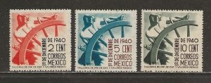 Mexico Scott catalog # 764-766 Unused Hinged See Desc