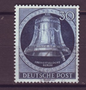 J24908 JLstamps 1951-2 germany occupation used #9n78 bell clapper right