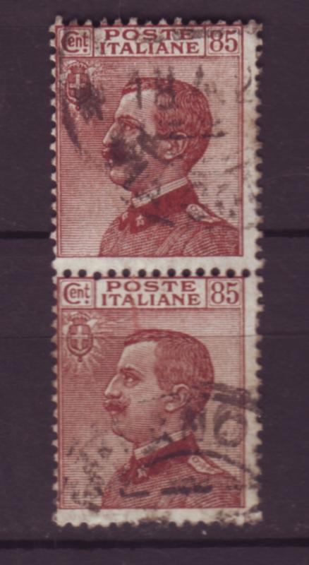 J20077  jlstamps 1908-27  italy used pair #110 king