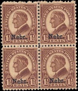 670 Mint,OG,NH... Block of 4... SCV $24.00