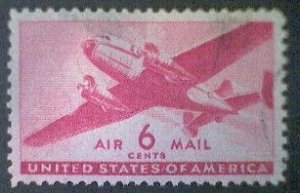 United States, Scott #C25, used(o), 1941 Transporter Issue, 6¢, carmine