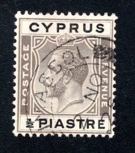 Cyprus, SC# 90,   VF, Used, King George V,  CV $14.50  .......1580098