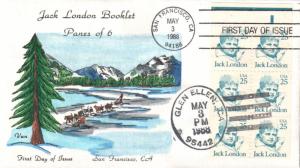 #2197 Jack London Van FDC
