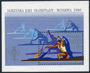 Poland 2380-2383,B138,MNH.Michel 2674-77,Bl.61. Olympics Lake Placid,Moscow 1980