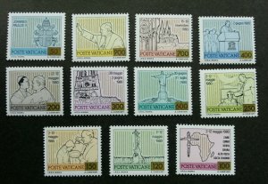 Vatican World Journeys Pope 1980 (stamp) MNH *recess effect