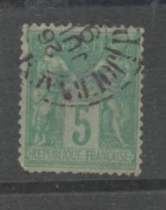 France  Scott # 78   used  single TY2 Catalog