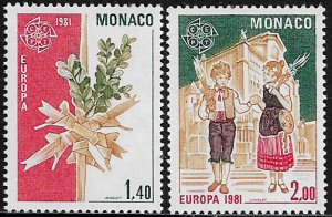 Monaco #1278-9 MNH Set - Europa