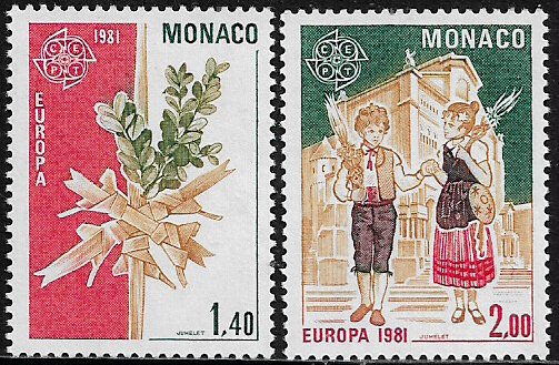 Monaco #1278-9 MNH Set - Europa