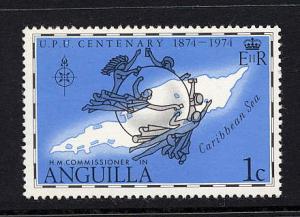 Anguilla #199 mint hinged, UPU Emblem, Map