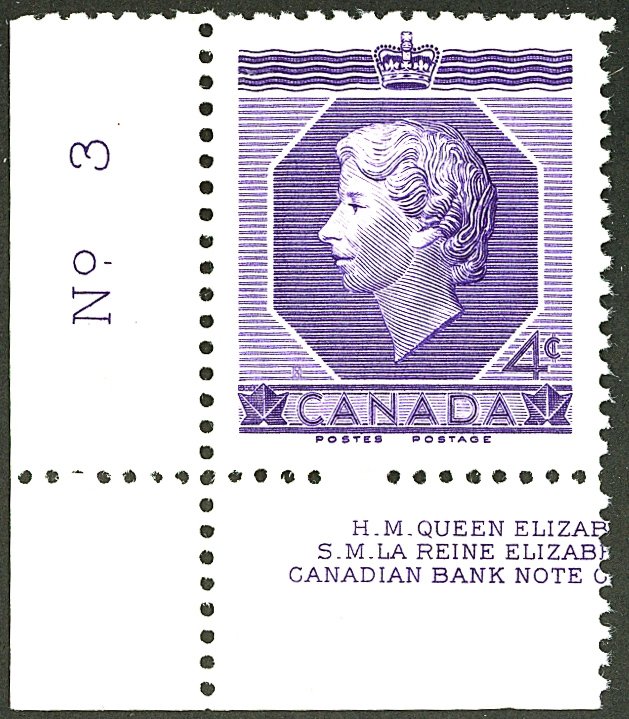 CANADA #330 MINT PL# SINGLE OG NH