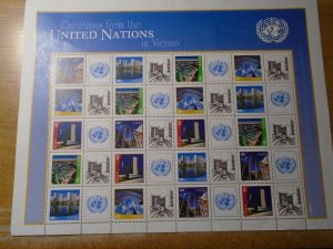 United Nations  Vienna  #  490a   MNH   complete sheet