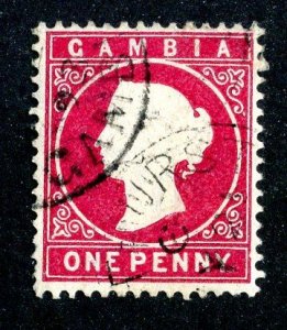 1887 Gambia Sc.# 13 used ( 703 BCXX )