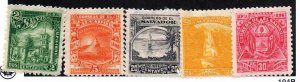 El Salvador 160, 162, 166-168 Mint hinged.  Wmk. 117 Upright