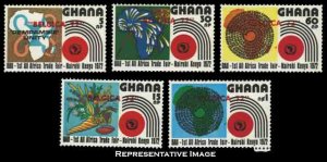 Ghana Scott 440-444 Mint never hinged.