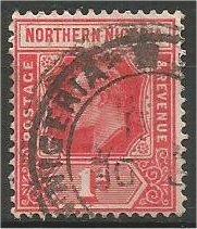 NORTHERN NIGERIA, 1902, used 1p, George V  Scott 41