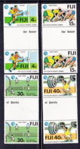 Fiji 405-8 MNH 1979 6th South Pacfic Games Gut. Pairs