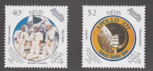 Nevis  # 587-588, Moon Landing 20th Anniversary, Mint NH, 1/3 Cat.